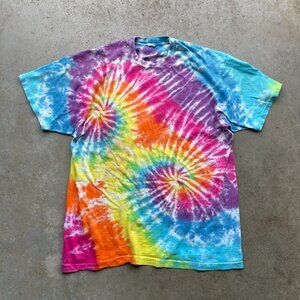 Handmade Tie-Dye T SHIRT Hippie Psychedelic Size: XL USA Made